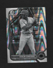 2022 Bowman Draft Yerlin Confidan Chrome RayWave Refractor BDC-199 - Reds
