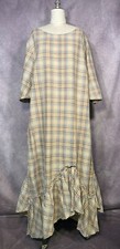 Ivey Abitz Bespoke - Fitz Dress - Tea "Stained" Plaid Linen