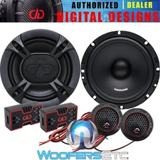 DD AUDIO RLC6.5 6.5" 540W CAR COMPONENT SPEAKERS CROSSOVERS SILK TWEETERS NEW