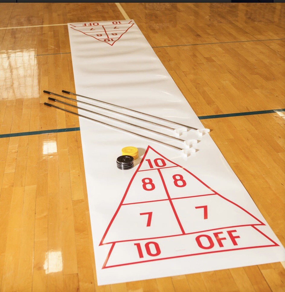 Champion Sports Economy Shuffleboard Set Indoor Outdoor 15’ Court 8