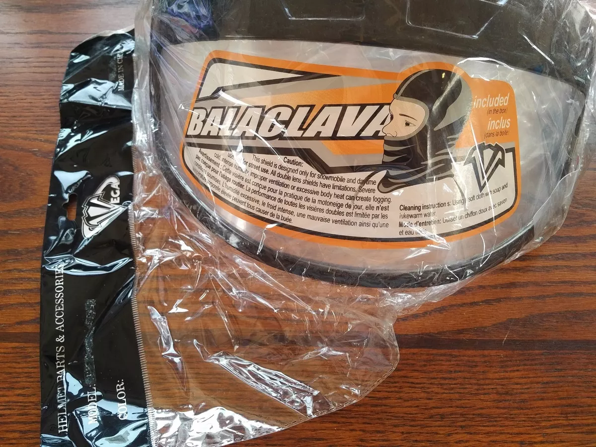 New Vega snowmobile helmet face shield 95 6004 dual lens snow