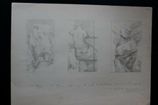DDR Maler Professor Peuker Wolfgang Bleistift Zeichnung Original  Studien