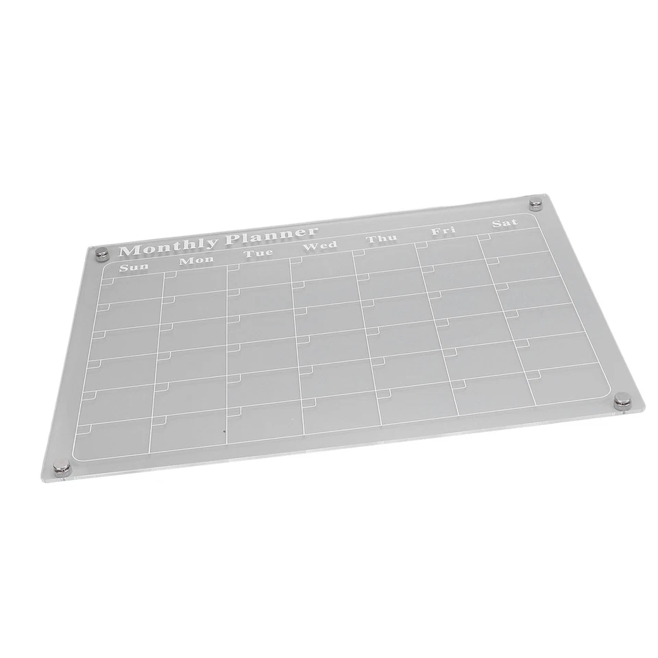 Acrylic Dry Erase Board Calendar Transparent Month Calendar Planner Board for - Image 4 of 4
