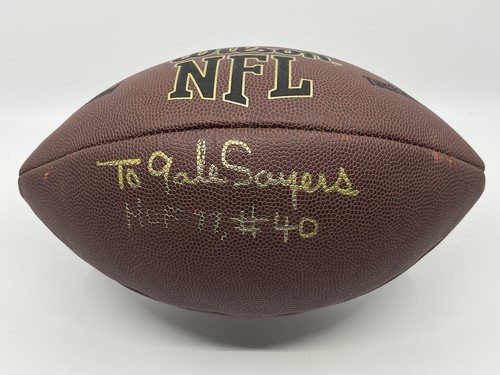 Gale Sayers Chicago Bears HOF Signed Autograph Wilson NFL Football PSA DNA *29