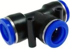 Tee Quick Connectors Pe8 Push In Fitting Pneumatic & Hydraulic 8mm