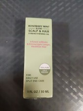Scalp Hair Strengthening Oil w/ Biotin for Split Ends Rosemary Mint 30ml L3