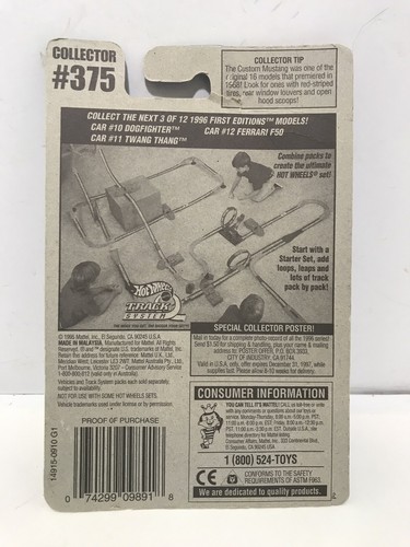 Hot Wheels Blue Card Dog Fighter 1996 prime edizioni #14915 - Foto 9 di 10