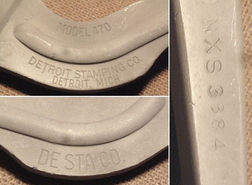 4 Vintage Welding Pivot Clamps Model 470 Detroit Stamping DeStat Co Shop Garage - Picture 4 of 4