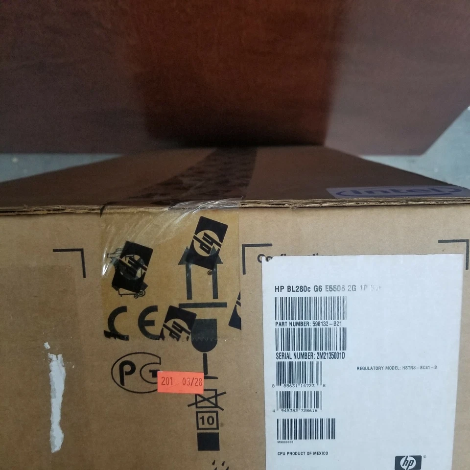 598132-B21 HPE ProLiant BL280c G6 E5506 1P 2GB-R Int SATA RAID Server - Image 2 of 3