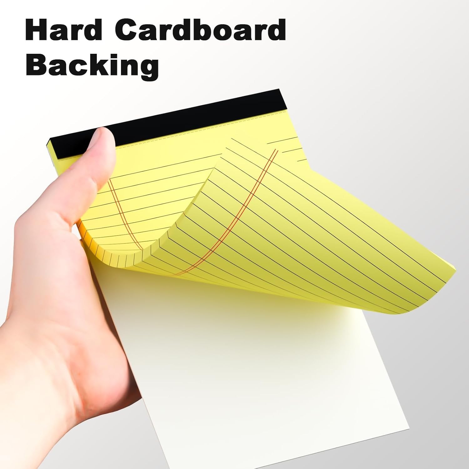 Luxury Yellow Legal Pads 5x8 - Set of 6 College Ruled Notebooks for Writing