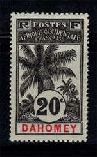 Dahomey 1906 Yv. 23 Neuf ** 100% 20 °C, arbre, palmier,