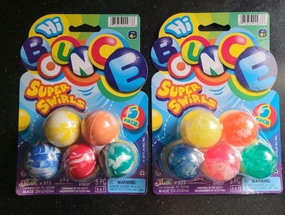 Packs Hi Bounce Super Swirl Bouncy Balls Superballs Super Toys