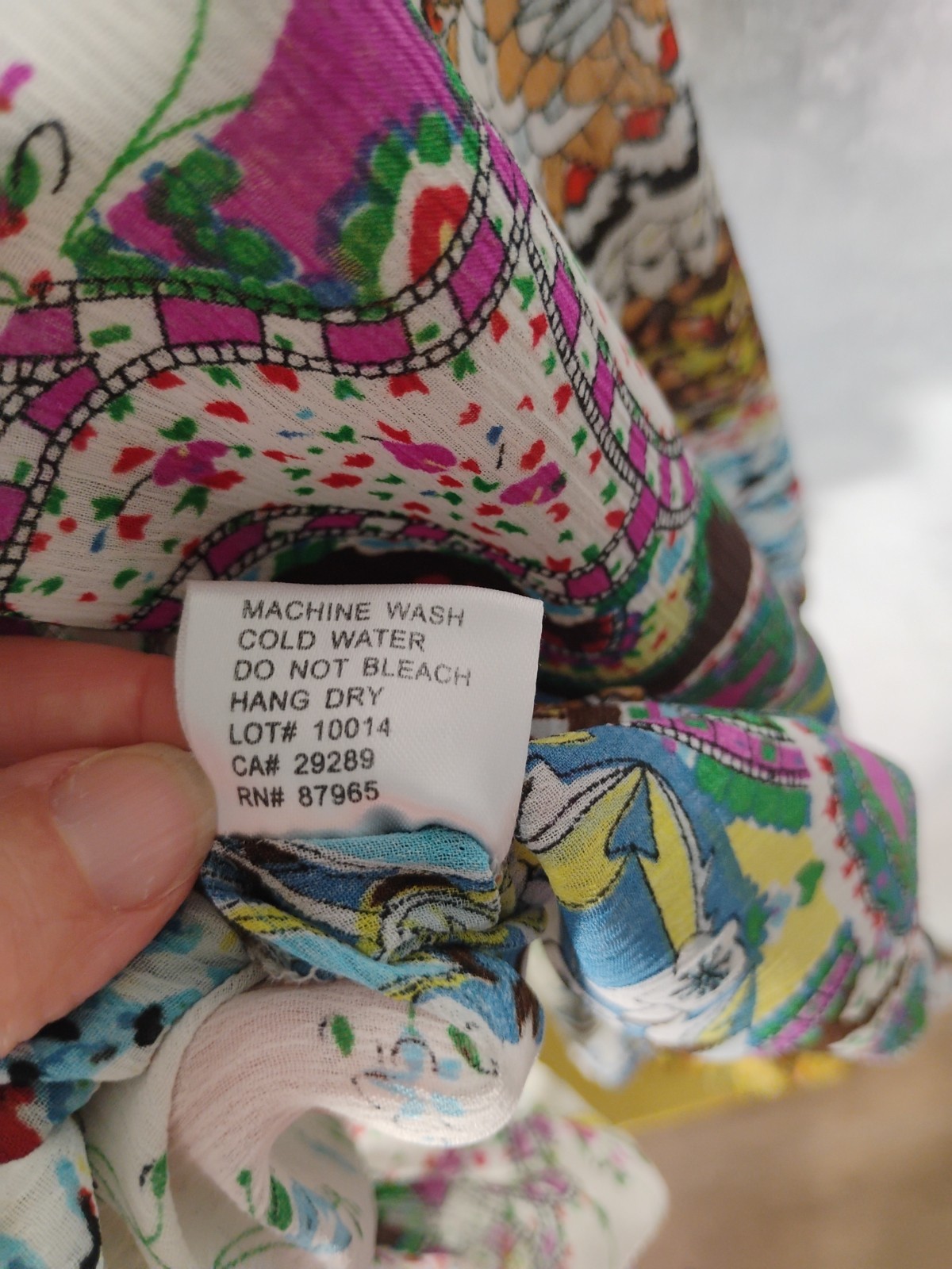 Elan Sheer Multi Colored/Pattern Long Sleeve Dres… - image 10