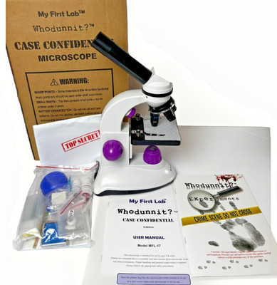 My First Lab-Whodunnit? Case Confidential Microscope 50 Piece Accessory Kit NIB