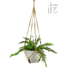 43 Inch Macrame Plant Hanger Large for up to 12 Inch Pot Extra Long Hanging