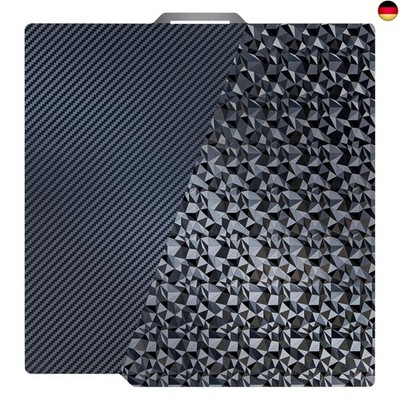 PET(Carbon)+ PEO(Diamond) Bambulab Build Plate 257x257mm, 3D Doppelseitige Druck