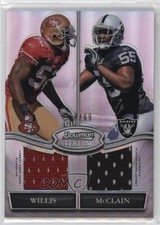 2010 Bowman Sterling Refractor /69 Patrick Willis Rolando McClain HOF nd3