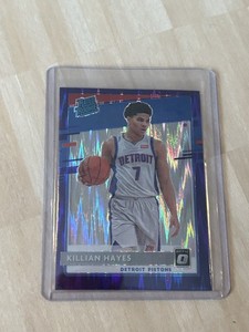 2020-21 Panini Donruss Optic - Rated Rookie Killian Hayes #157 Purple Shock...