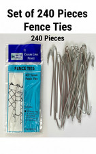 Master Halco Aluminum Chain Link Fence Ties 6.5 inch long 240 PCS
