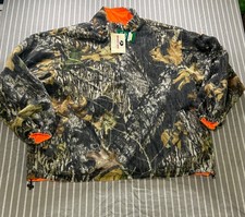 Mossy Oak brand camo hunting fleece pullover reversible quarter zip Men's XL