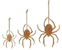 Dekofigur Spinne Im Rost Design, 3Er Set - Rostfigur FüR Den Garten, Gartendeko