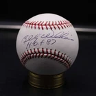 Billy Williams Signed Rawlings OML Baseball Autograph Inscribed HOF 87 ZJ22526