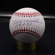 Billy Williams Signed Rawlings OML Baseball Autograph Inscribed HOF 87 ZJ22526