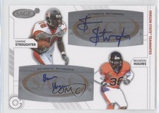 2009 SAGE Squared Dual Auto Sammie Stroughter Brandon Hughes #SA-47 Auto k0f