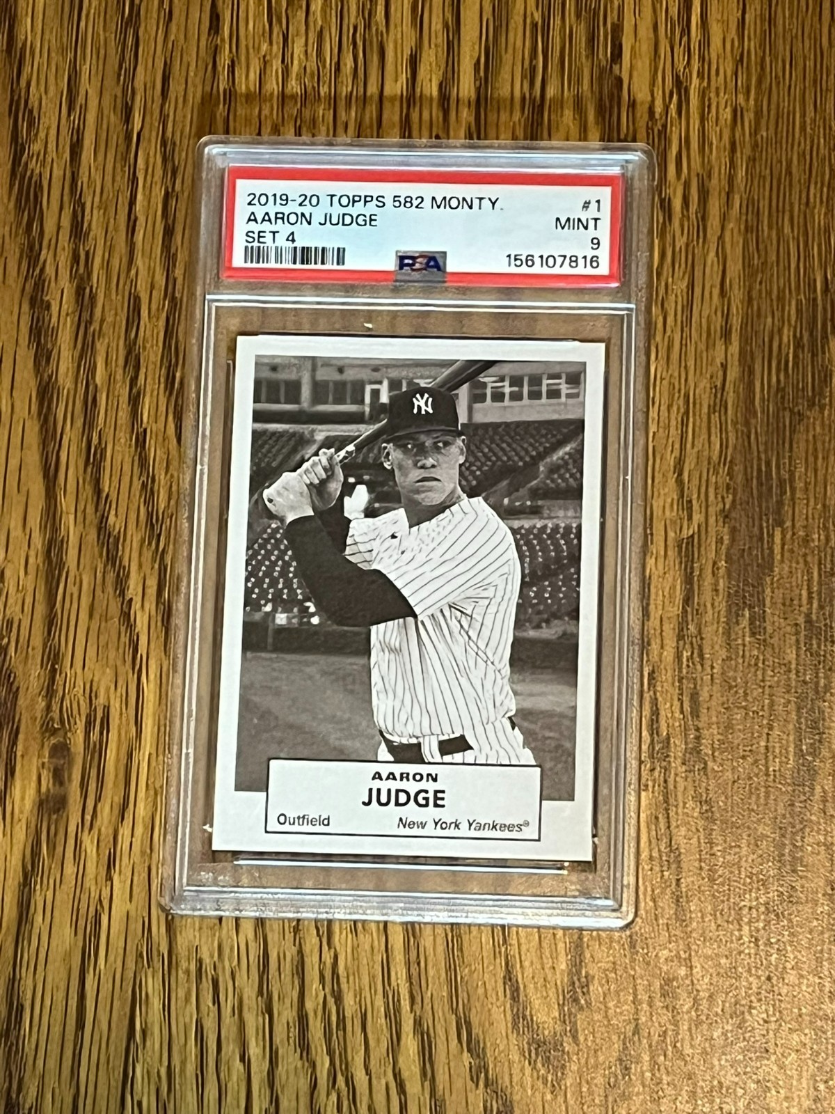 2019-20 Topps 582 Montgomery Club Set 4 #1 Aaron Judge PSA 9