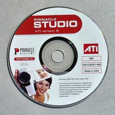 Pinnacle Systems Studio ATI Version 9 PC CD, 2004 Video Editing Software