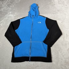 The North Face Hoodie Youth Extra Large Blue Black Full Zip Fleece Jacket