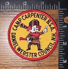 Daniel Webster Council New Hampshire Camp Carpenter Red Border BSA Patch