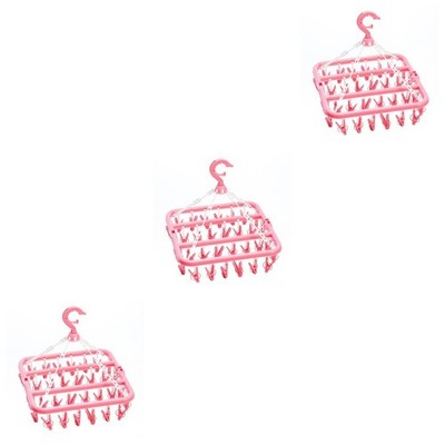  3 Pack Kleiderbügel Klammern Wäsche Trockenständer Zum Wäschetrocknen