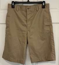 Lands End Boys Twill Khaki Shorts 16 School Shorts