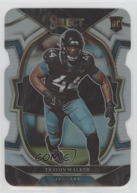 2022 Panini Select Concourse Silver Prizm Die-Cut Travon Walker Rookie RC 0h07
