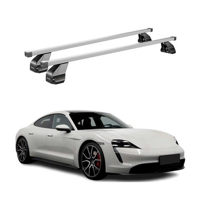 For 2020-2026 Porsche Taycan Fix Point Roof Racks Top Cross Bars Gray 2Pcs