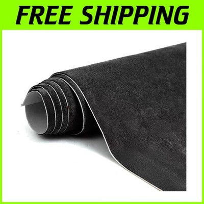 Black Suede Wrap - 17x70 Inch Self-Adhesive Film=