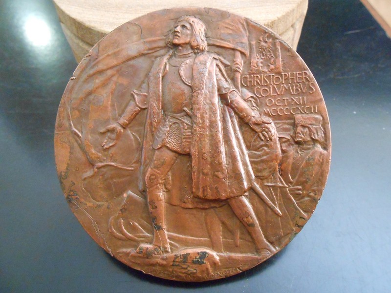 1893 Columbian Exposition Bronze medal award Chicago World's Fair