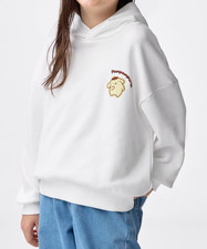 Pompompurin Sanrio Characters Girls Sweatshirt Pullover Cream Kids Long Sleeve