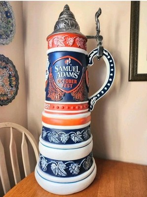 Very Large Sam Adams Octoberfest Beer Stein Promotional Display Advertising 3 ft