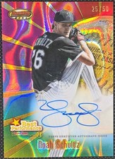 2025 Bowman's Best NOAH SCHULTZ Best Performance Auto #BPR-NS Lava Refractor /50