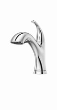Pfister Wray Pull-Out Sprayer Kitchen Faucet Deckplate Included Polished Chrome