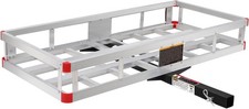 Maxxhaul 70108 Aluminum Cargo Carrier With High Side Rails- Trailer Hitch Mount