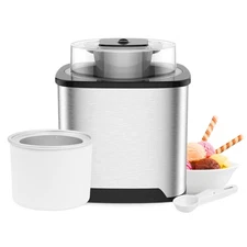 2 Qt Ice Cream Maker Machine - Personal Soft Serve Ice Cream Machine for Home -