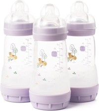 MAM Easy Start Anti-Colic Baby Bottles | 3 Pack (3 X 260) |Self-Sterilising Baby