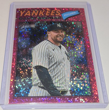 2026 Topps Heritage MLB David Bednar Pink Sparkle Card #207 New York Yankees