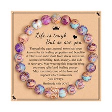 JoycuFF Get Well Gifts for Women 7inch-10inch, Colorful Imperial Jasper