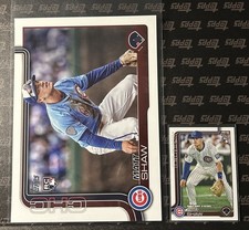 2025 Topps Update Matt Shaw RC Oversized Jumbo Image Vari & Base Card US200 Cubs