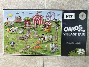 Chaos at The Village Fair 500 pc All Jigsaw Puzzles by Ricardo Galvao- No. 7