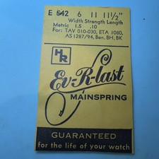 Ev-R-last mainspring TAV 010-030, ETA 1080, AS 1287/94 BEN., BH, O